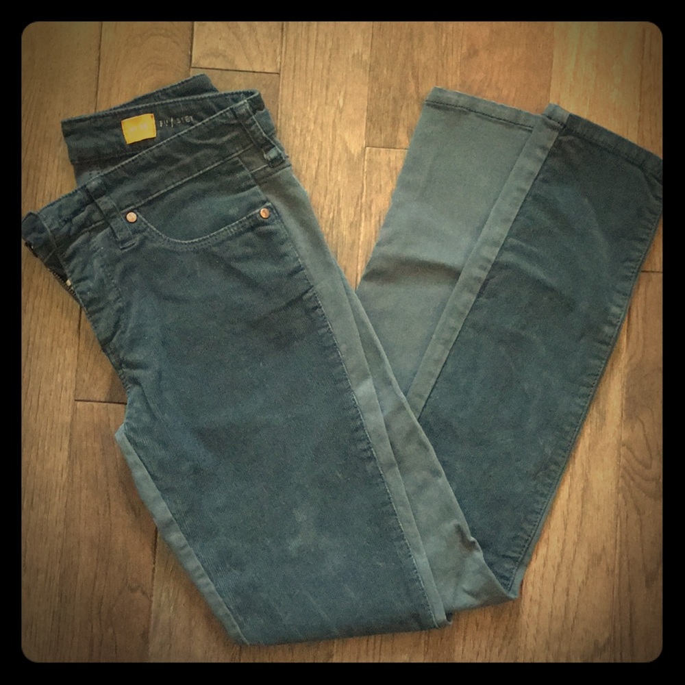 Pilcro corduroy paneled pants. Size 25.